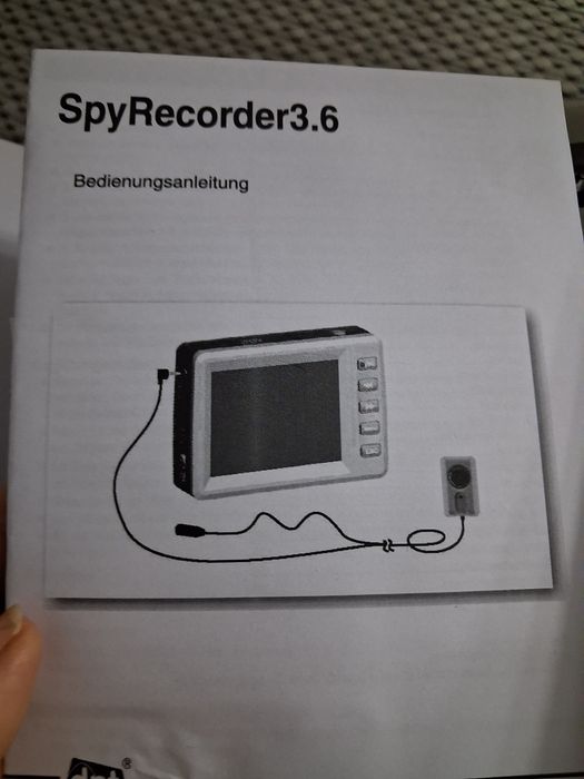 Zestaw Szpiegowski dnt SpyRecorder 3.6 | Mini Kamera + Monitor TFTOpis przedmiotu: