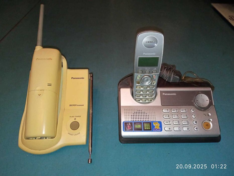 Радіотелефони та станіонарний телефон фірма Panasonic б/у