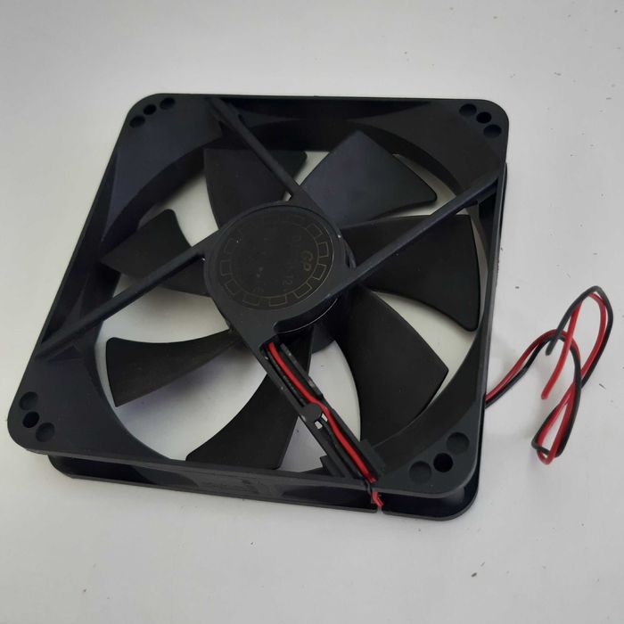 Ventilador Axial 12V 300mAh 12x12cm D12SH-12 Novo p/ Máq. Soldar