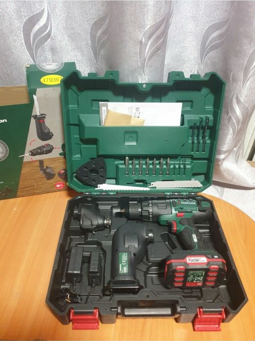 Продам шуруповерт 3-в-1 Parkside PKGA 20-Li C2 (20 V)  (НОВИЙ)!