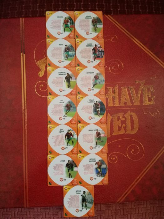 Tazos da Seleçao Portuguesa 2004 Novos em Folha. Ver p. Ind