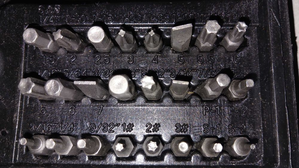 Набор 38 шт. биты головки отвертки ключи