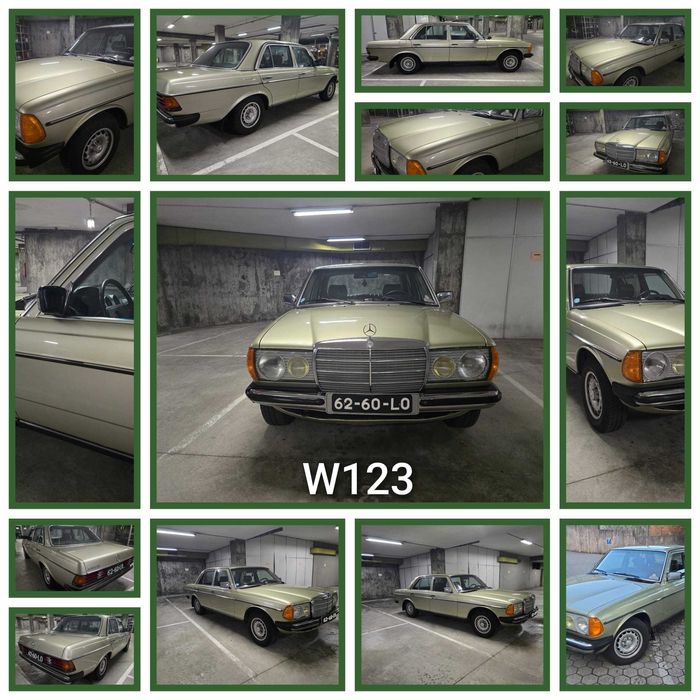 Mercedes 300 D W123 Irrepreensível e original (5 velocidades e A/C)