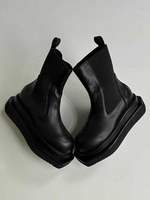 Rick Owens platform boots black черевики чоботи чорні ботинки черные