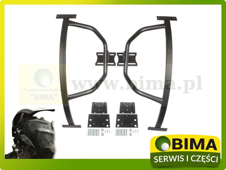 Kpl. Mocowanie Uchwyt Stelaż wspornik błotnika przedniego R24 ciągnika