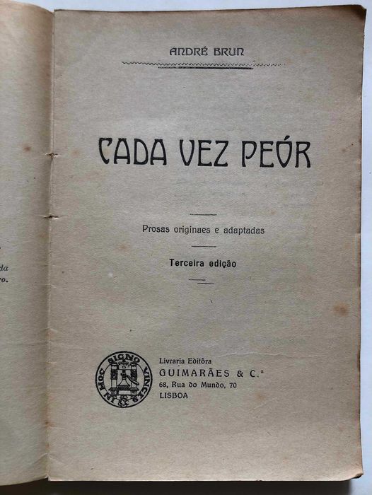 Cada Vez Peór - 3ª Edição - André Brun