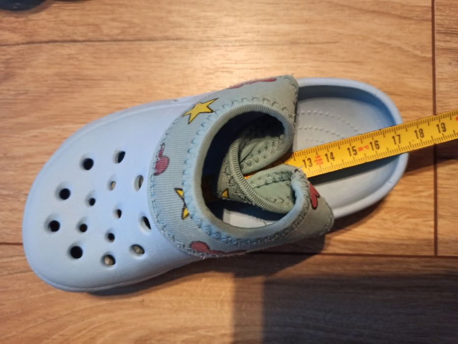 Klapki piankowe 26 crocsy niebieskie