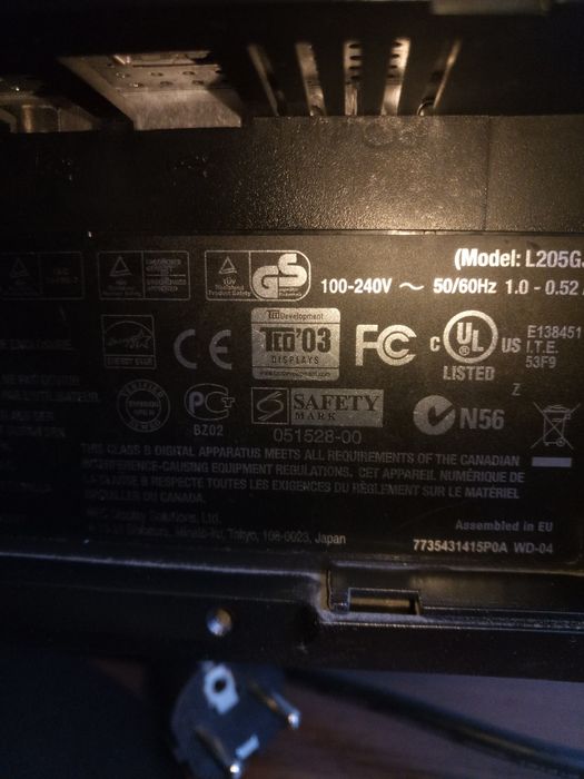 Монітор NEC 20WGR