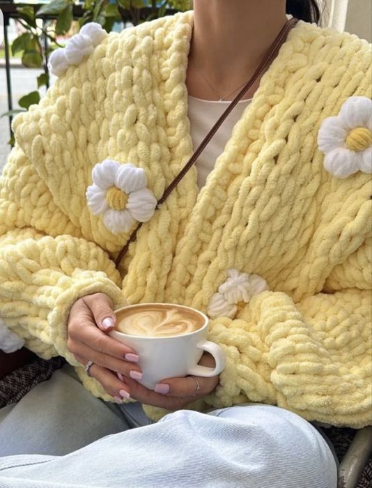 Кардиган плюшевий, ручної роботи