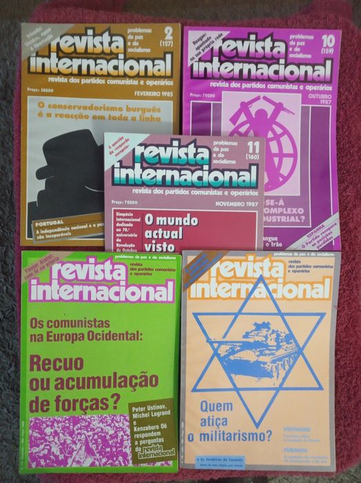 40 edições da REVISTA INTERNACIONAL anos 70 e 80