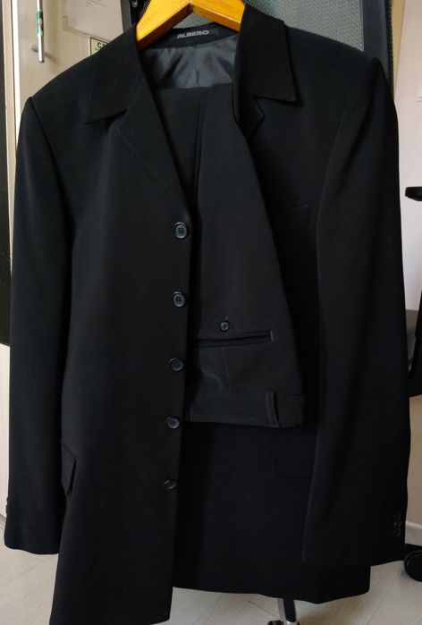 Костюм мужской брючный черный классика Albero Milano