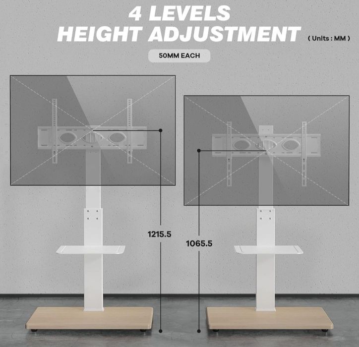 RFIVER Uniwersalny obrotowy stojak podłogowy pod telewizor