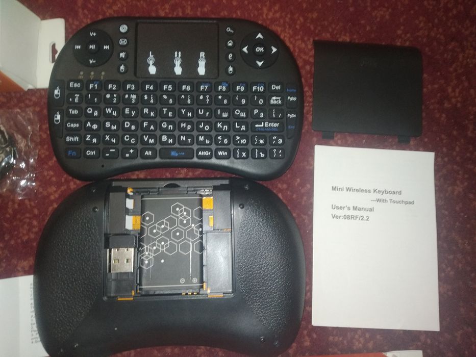 Аеромиші, міні-клавіатури, Vontar G10s Pro,  Q6 airmouse ІЧ програма