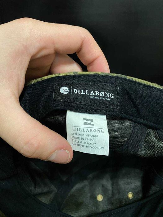 Кепка Billabong оригинал, 5-panel, камуфляж, регулируемая
