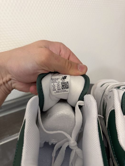 кросівки new balance 550 white/green 43