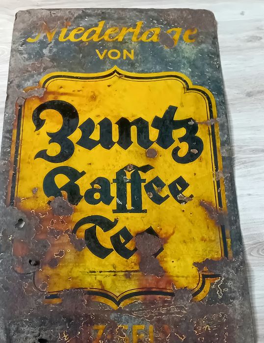 Szyld Zuntz kaffee tee 120x60cm