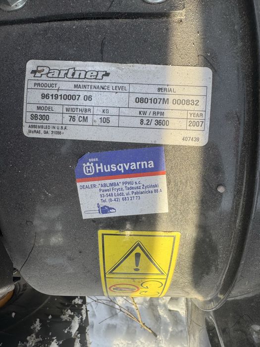 Odśnieżarka Partner S300