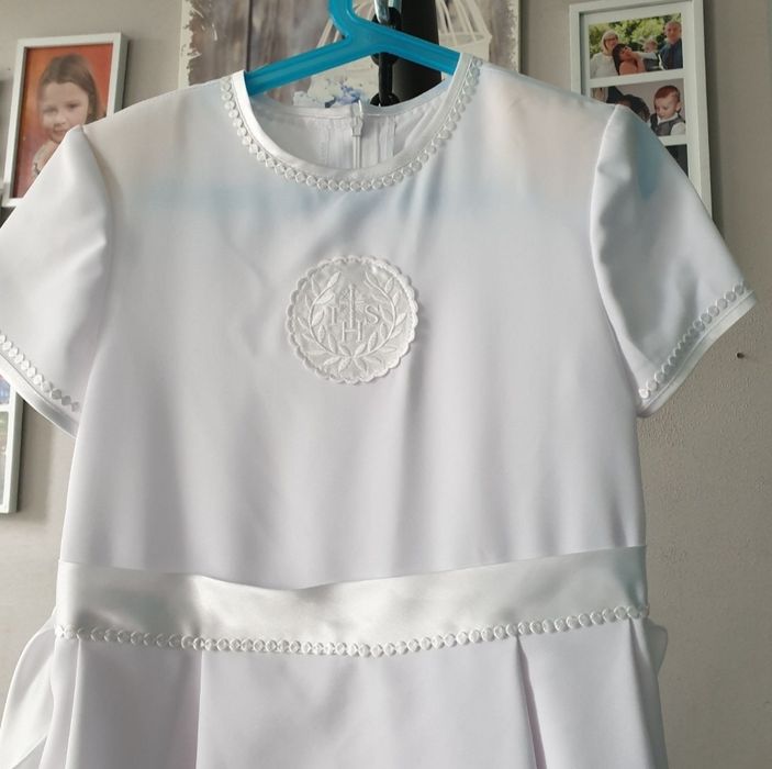 Sukienka komunijna # bolerko # rozm.134cm