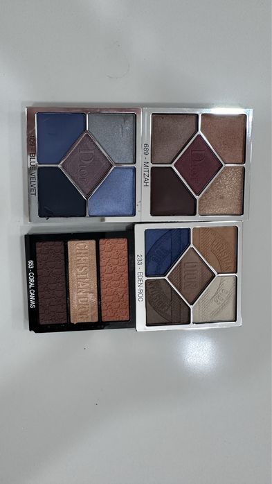 Sombras Chanel e Dior