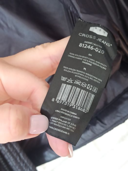 Cross jeans kurtka zimowa puchowa roz S