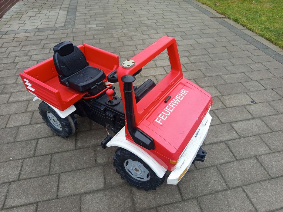 Auto straż pożarna rolly toys ładny samochód traktorek na pedały