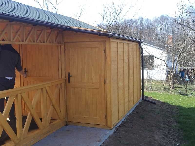 DOMEK MICHAŚ 3x5,25 z przybudówką Impregnowany+Podłoga Taras Producent
