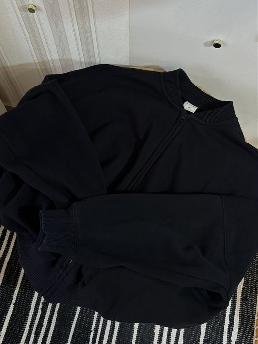 Зіп худі чорне оверсайз