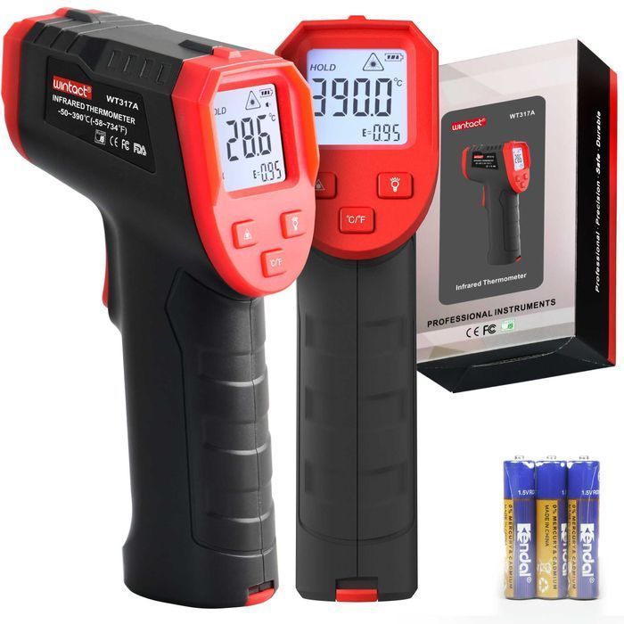 Pirometr Bezdotykowy Termometr Laserowy Miernik Podczerwień -50 +390C
