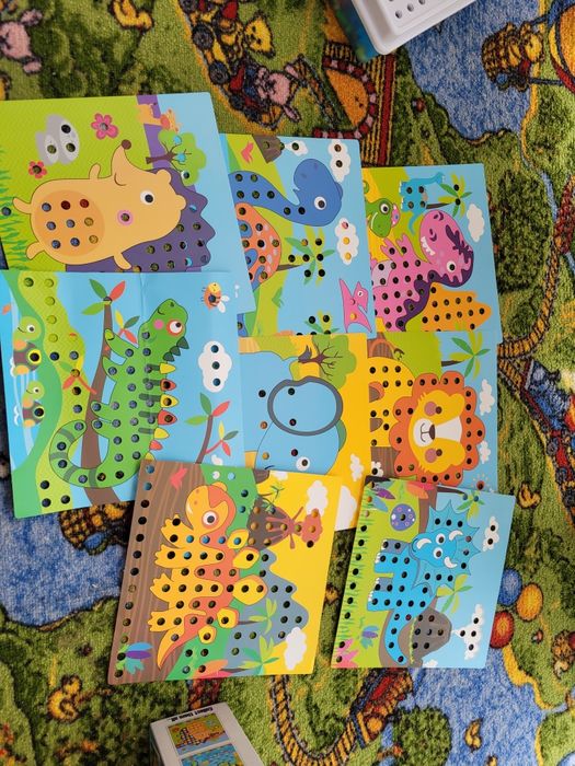 Мозаїка на шурупах, мозаїка, іграшки розвиваючі