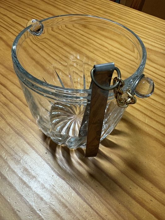 Balde para gelo com pinça inox