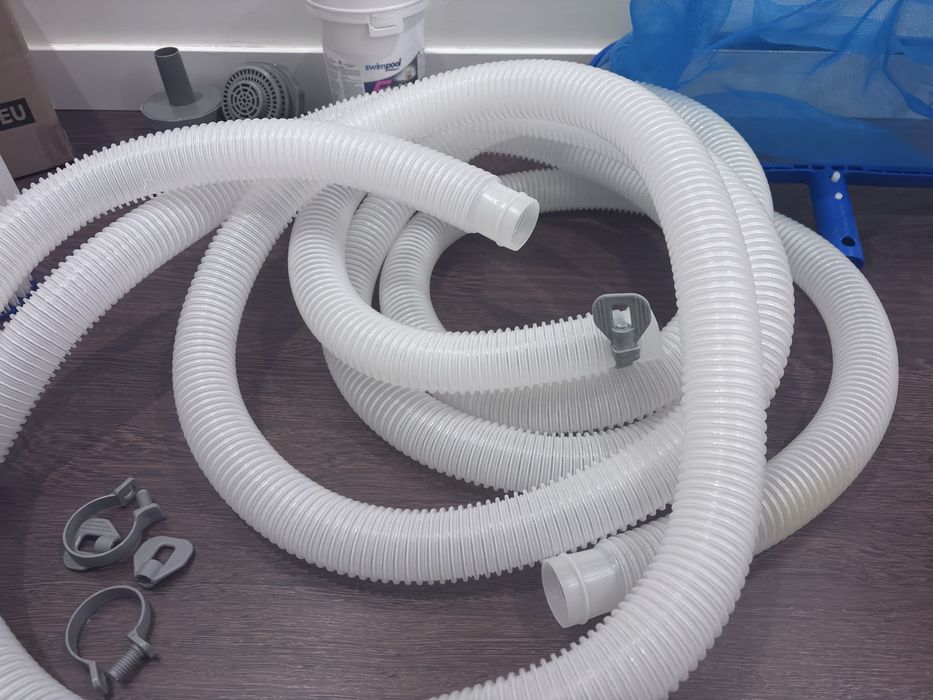 Conjunto filtragem piscina – bomba + mangueiras + filtros