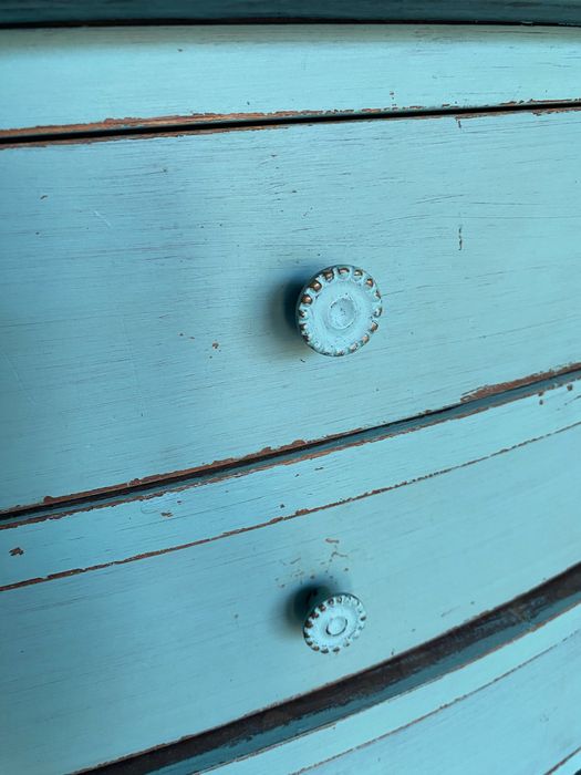 Mesa de cabeceira ou mesa de apoio azul turquesa