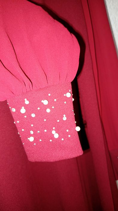 Sukienka,mankiety koraliki S