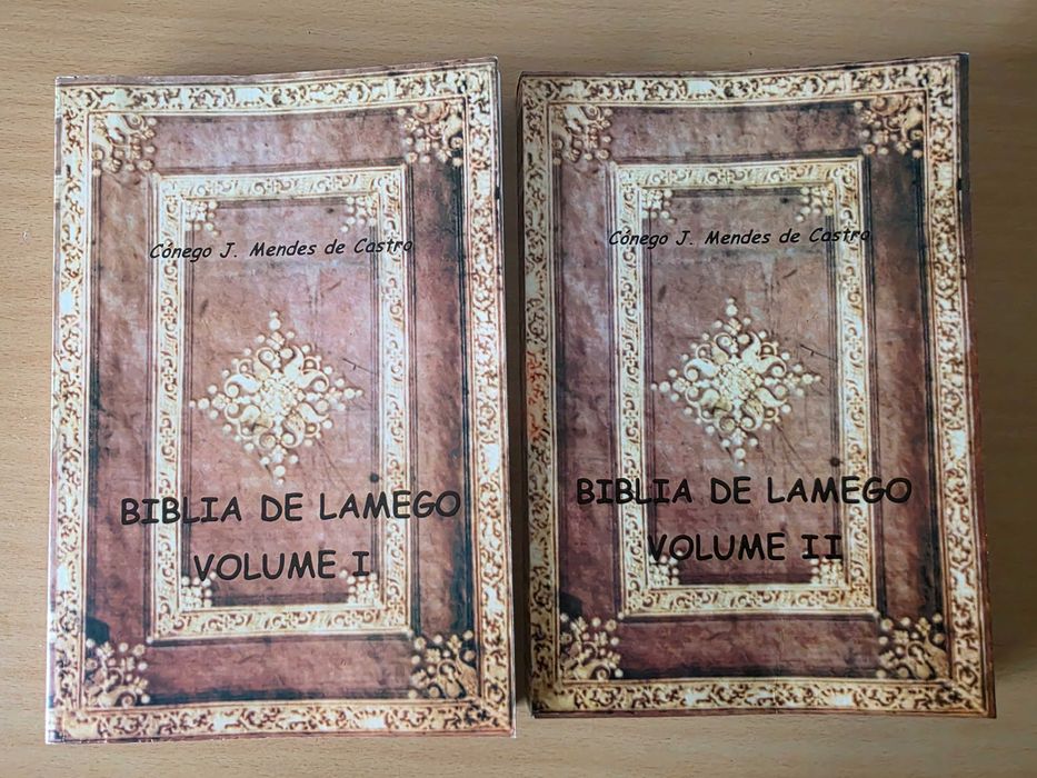 2 volumes da "Bíblia de Lamego", ed. de J. Mendes de Castro