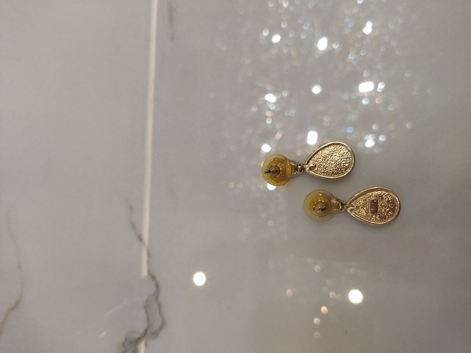 Сережки позолота вінтаж імітація перлин M&S
