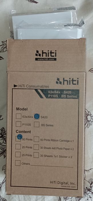 Фотобумага hiti S420 для принтера