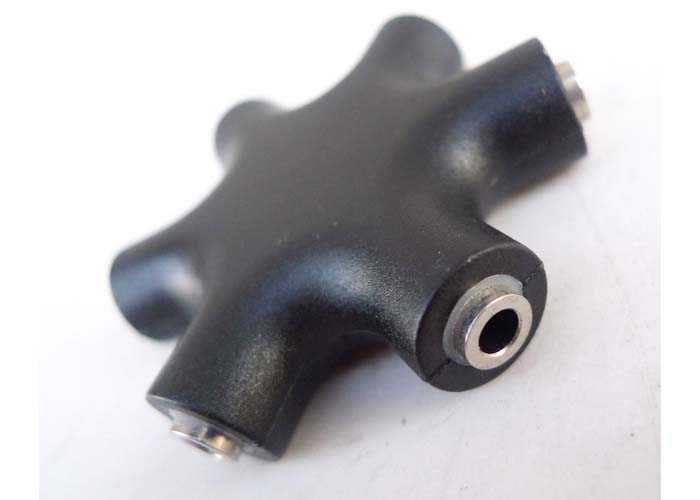 Rozdzielacz splitter audio 6x Jack stereo 3,5mm + kabel 2x Jack 1,2m