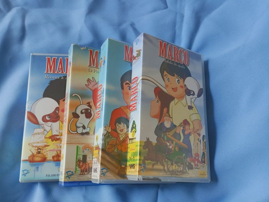 5 Cassetes HVS do desenho animado Marco
