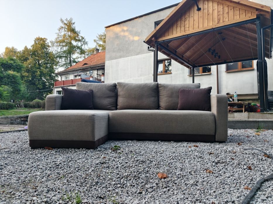 OUTLET Kanapa Sofa Rozkładana Łożko NAROŻNIK Transport Wniesienie GRATIS