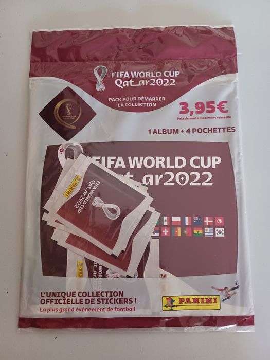 Panini Qatar 2022 starter pack francês, selado