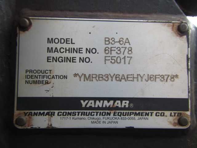 Гусеничный экскаватор Yanmar B3-6A
