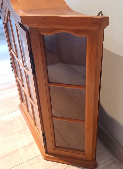 Gablotka drewniana antyk