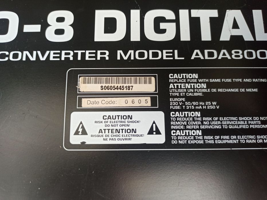 Behringer Ultragain Pro 8 Digital Konwerter ADAT