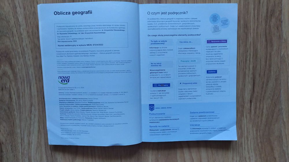 Oblicza geografii 4 zakres rozszerzony Nowa Era