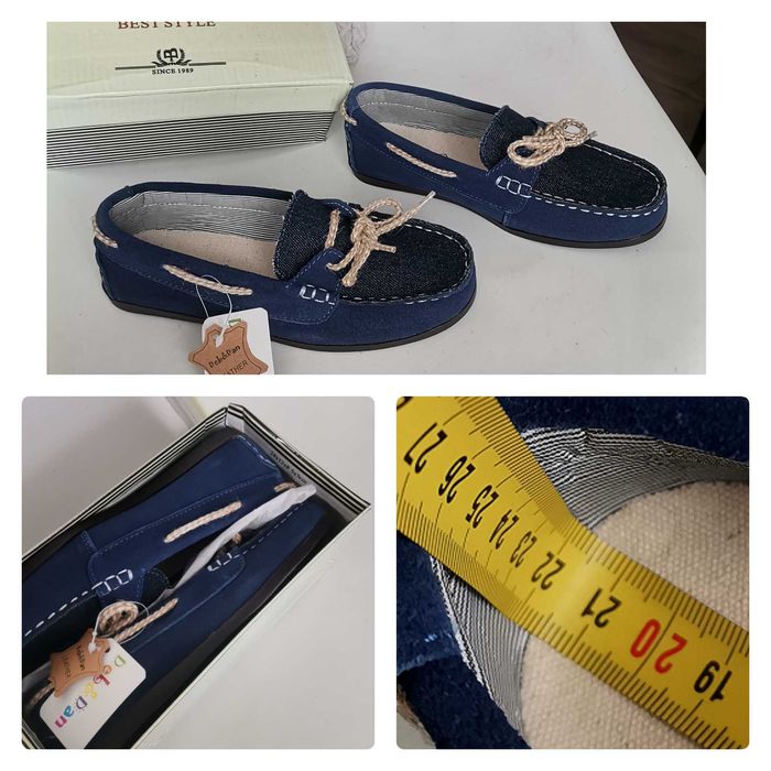 Nowe Skórzane Mokasyny 32 dł 21,7 cm Nowe buty 32 eleganckie