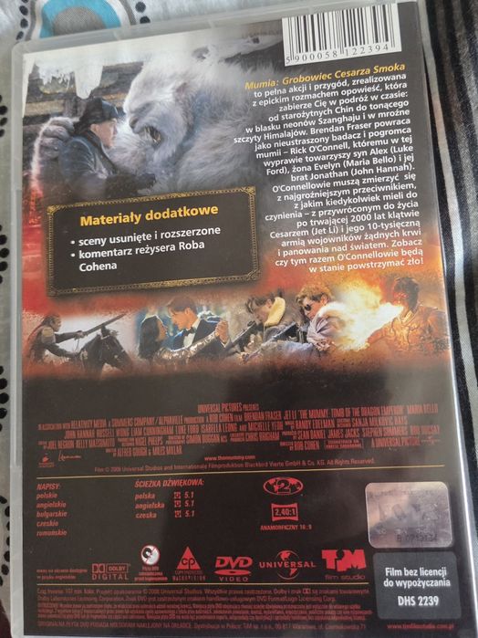Sprzedam film dvd Mumia cz.3 Grobowiec Cesarza