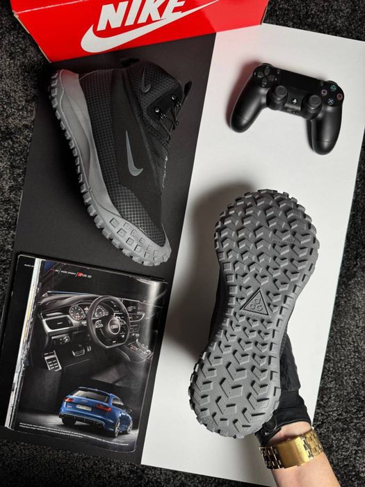 Мужские кроссовки Nike ACG Mountain Fly High Black Grey [41-46р]