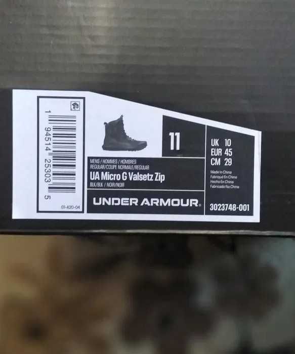 Черевики, берци,  тактические ботинки Under Armour Micro G Valsetz