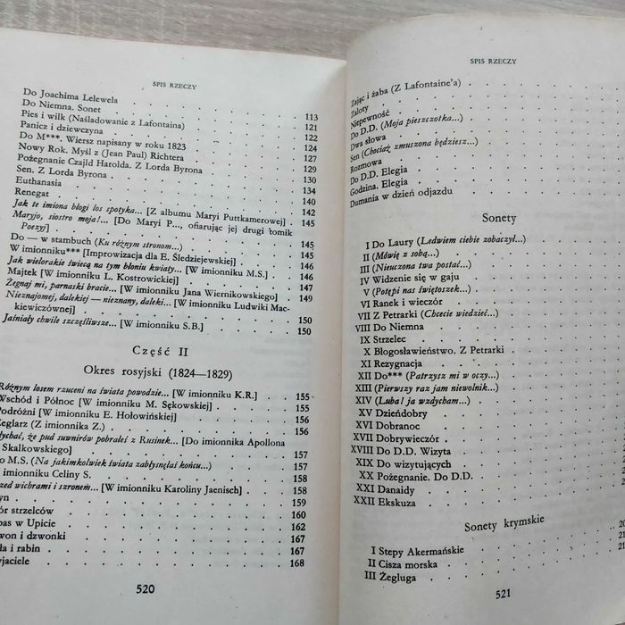 Adam Mickiewicz Wiersze