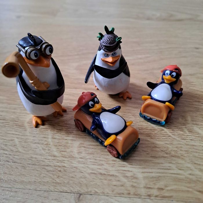 Figurki Pingwiny z Madagaskaru / zestaw 4 szt.